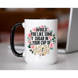 Would You Like A Cup Of Shut The Fu*k Up Coffee Cup, Funny Coffee Cup Gift, Adul